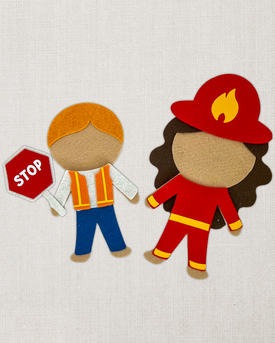 Felt Dolls: Community Helpers Outfits
