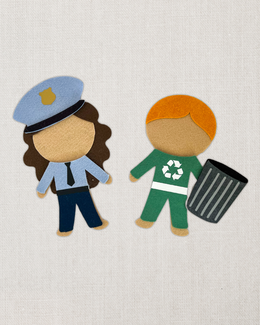 Felt Dolls: Community Helpers Outfits