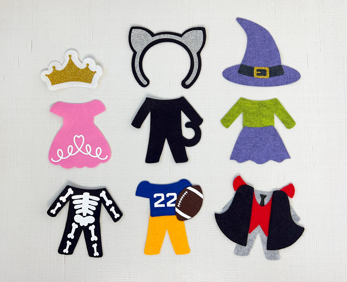 Felt Dolls: Halloween Costumes